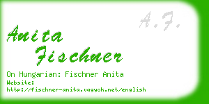 anita fischner business card